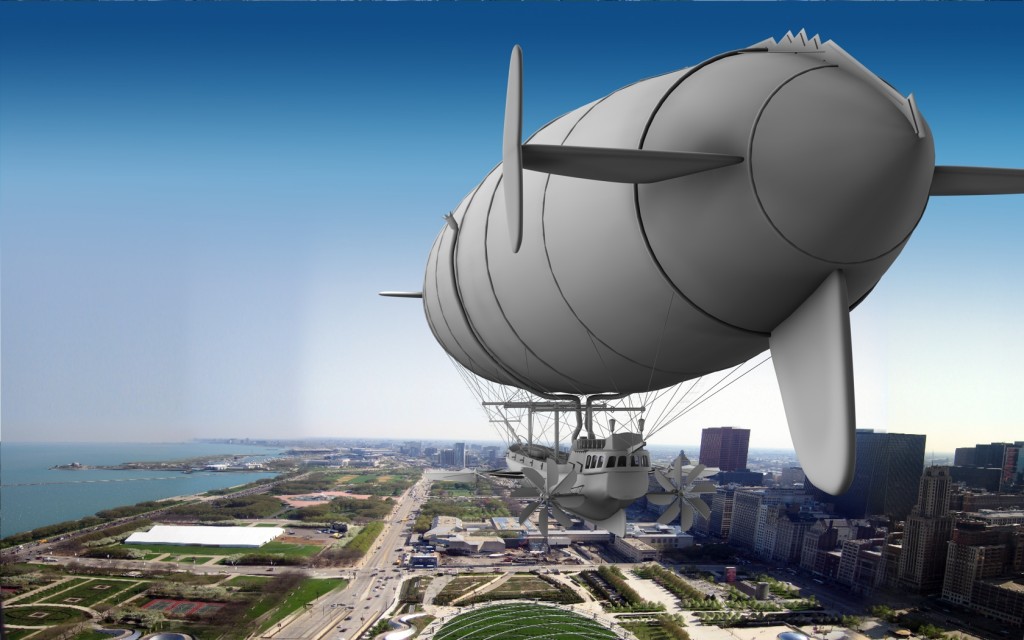 Airship Over Chicago